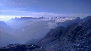 chmury nad Alpami Bergamskimi