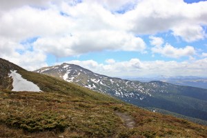 na szlaku w Czarnohorze, Ukraina