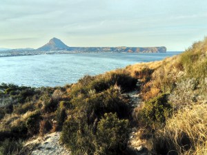 widok z Cap Prim na góry Montgo