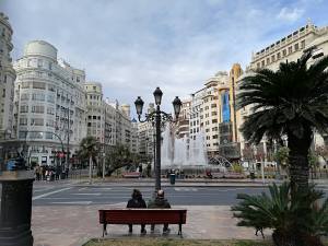 skwer przy ratuszu w Walencji