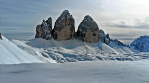 Tre Cime di Laveredo, zimą