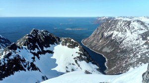 widok z Lonketind, Senja