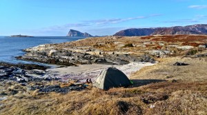 biwak na Sommaroy, Norwegia