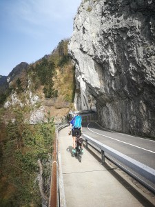 droga wzdłuż brzegu jeziora