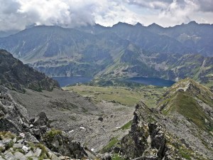 rzut oka na Dolinę Pięciu Stawów z Orlej Perci