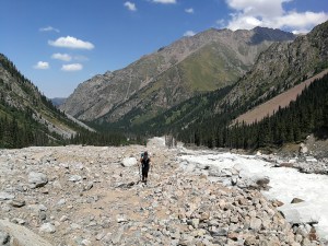 pole kamieni w korycie rzeki Talgar - dzień drugi