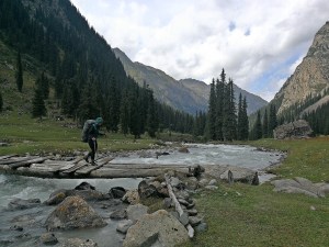 mostek na rzece Karakol