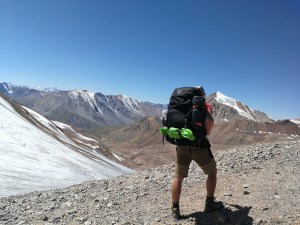 przełęcz Turystów 3960 m npm, góry Tien Szan