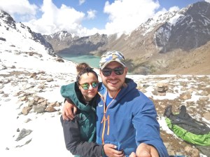 Asia i Cezary na przełęczy Panorama