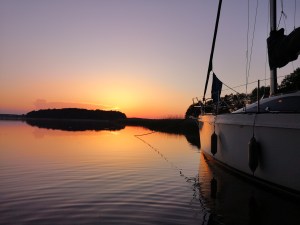 o taki wieczór nad jeziorem walczyłem