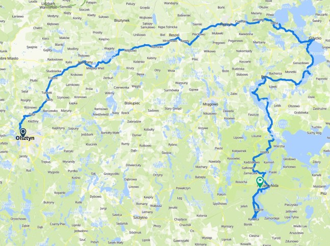 mapa mazury