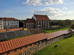 Kowno, mury zamkowe i katedra