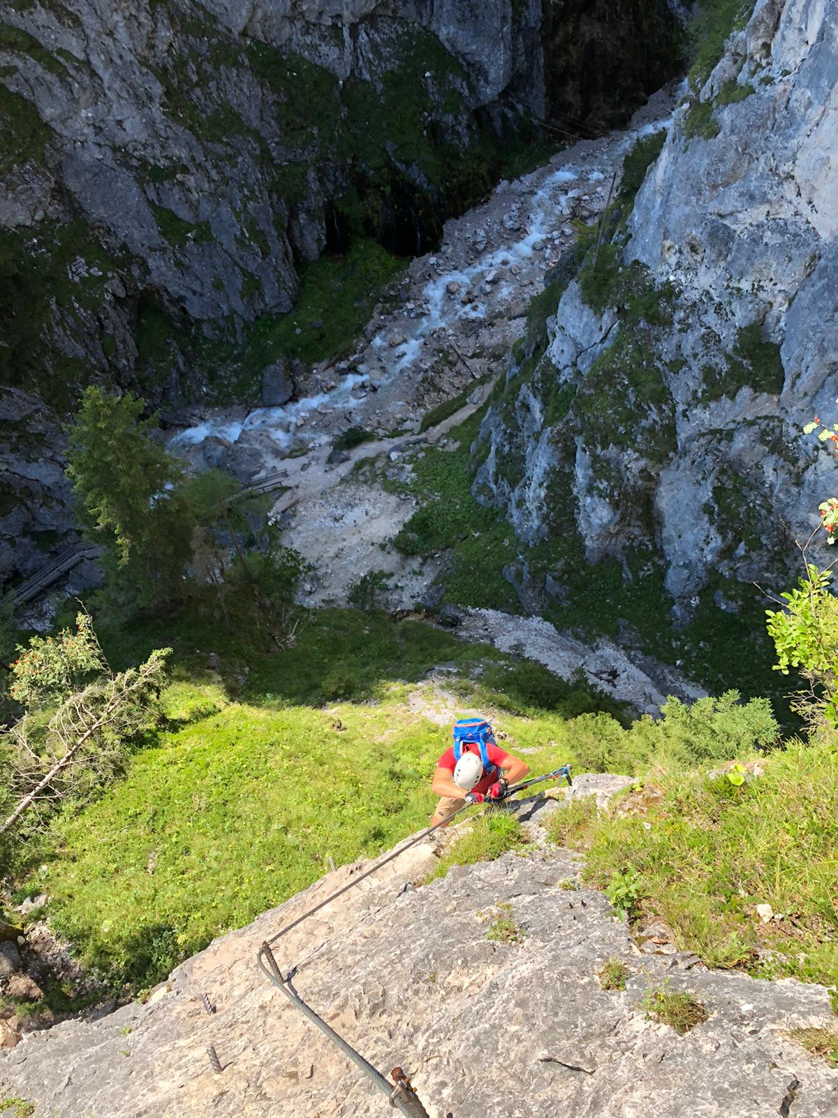 ferrata Hias - początek
