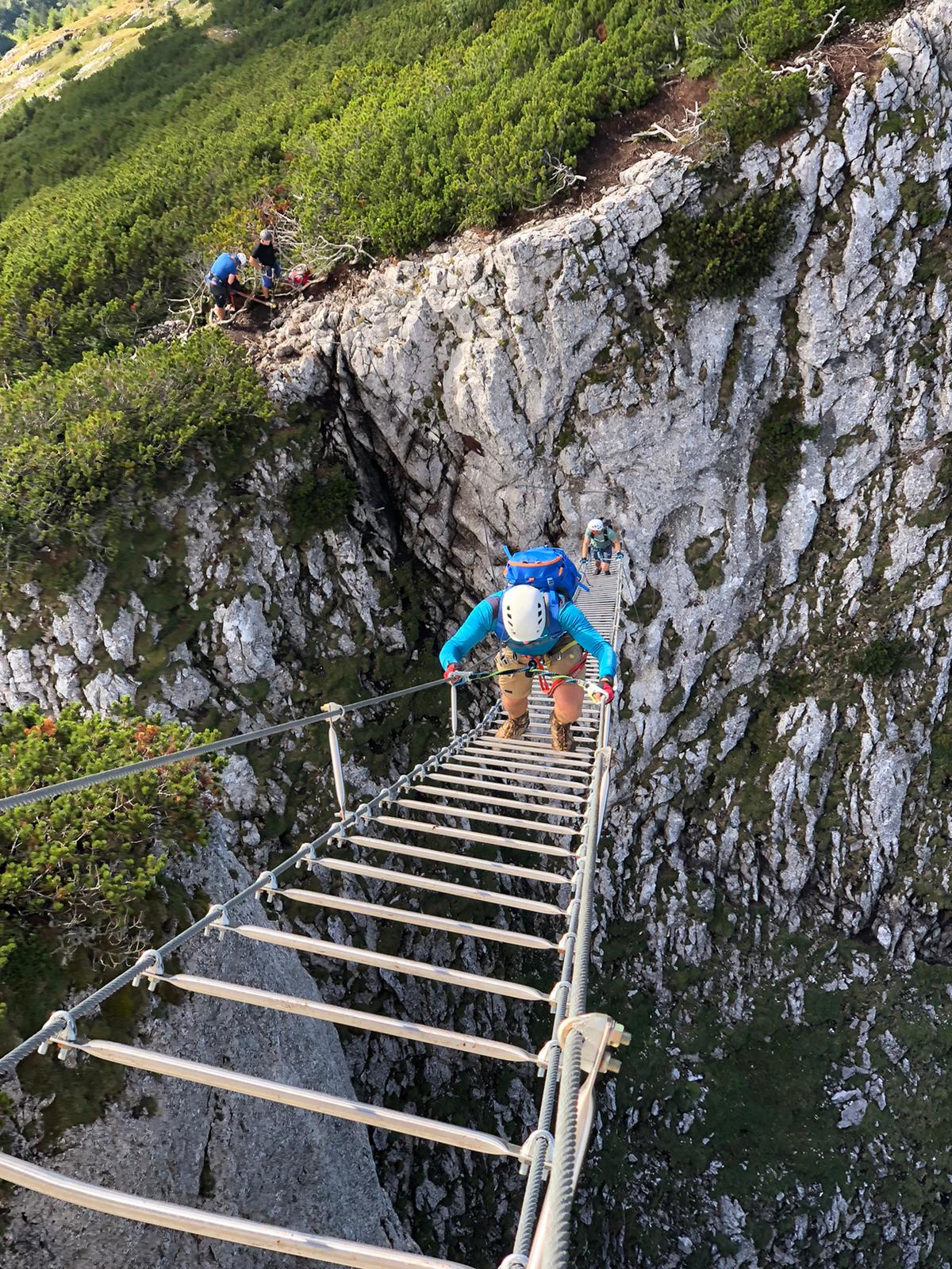 słynna drabinka na ferracie Intersport