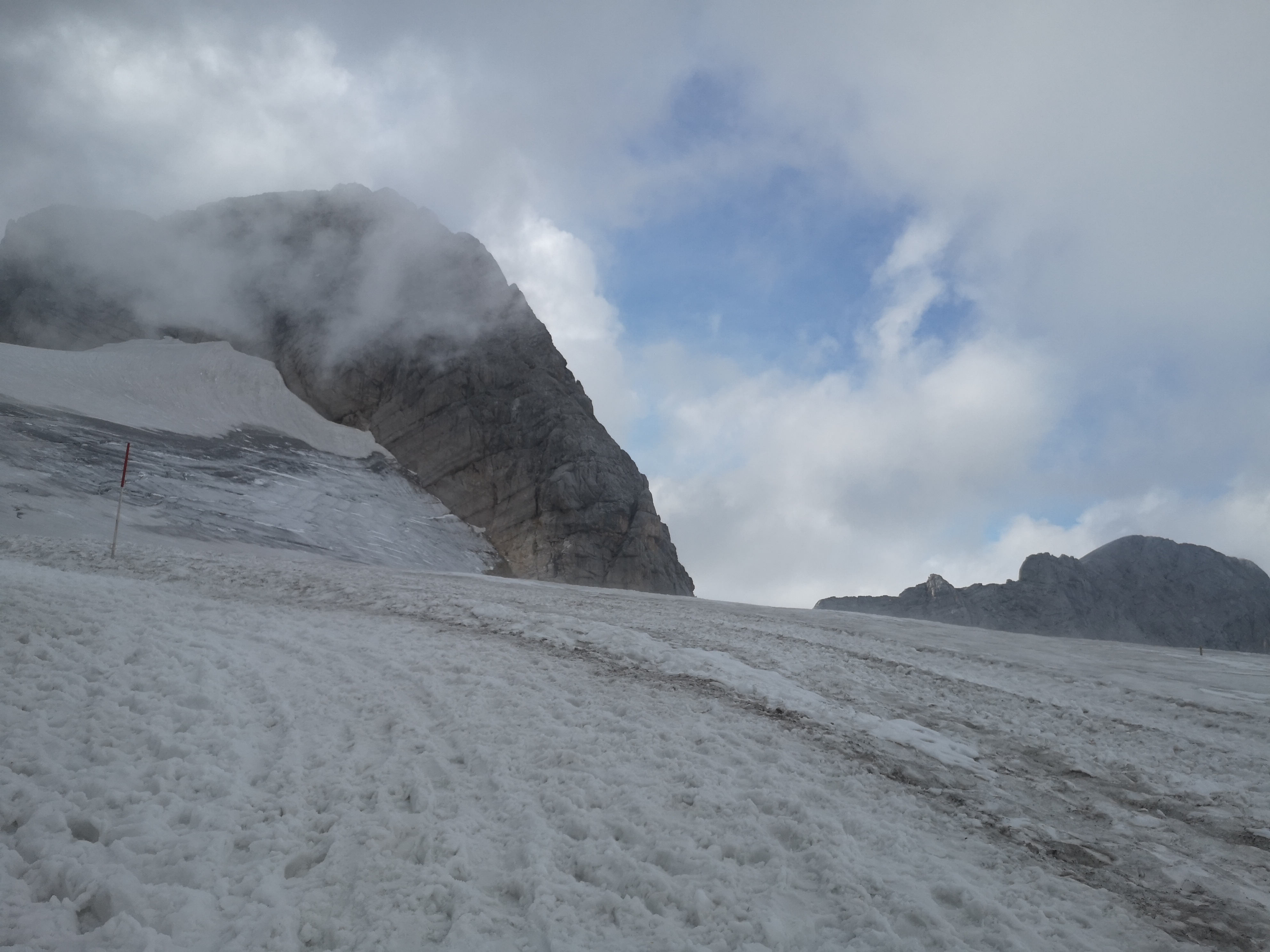 lodowiec Dachstein, po ukończeniu ferraty der Johann