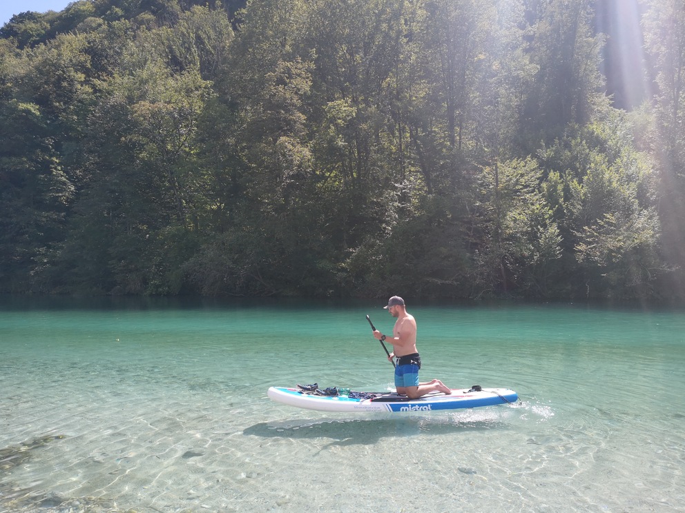 SUPing na Soczy koło Tolmina