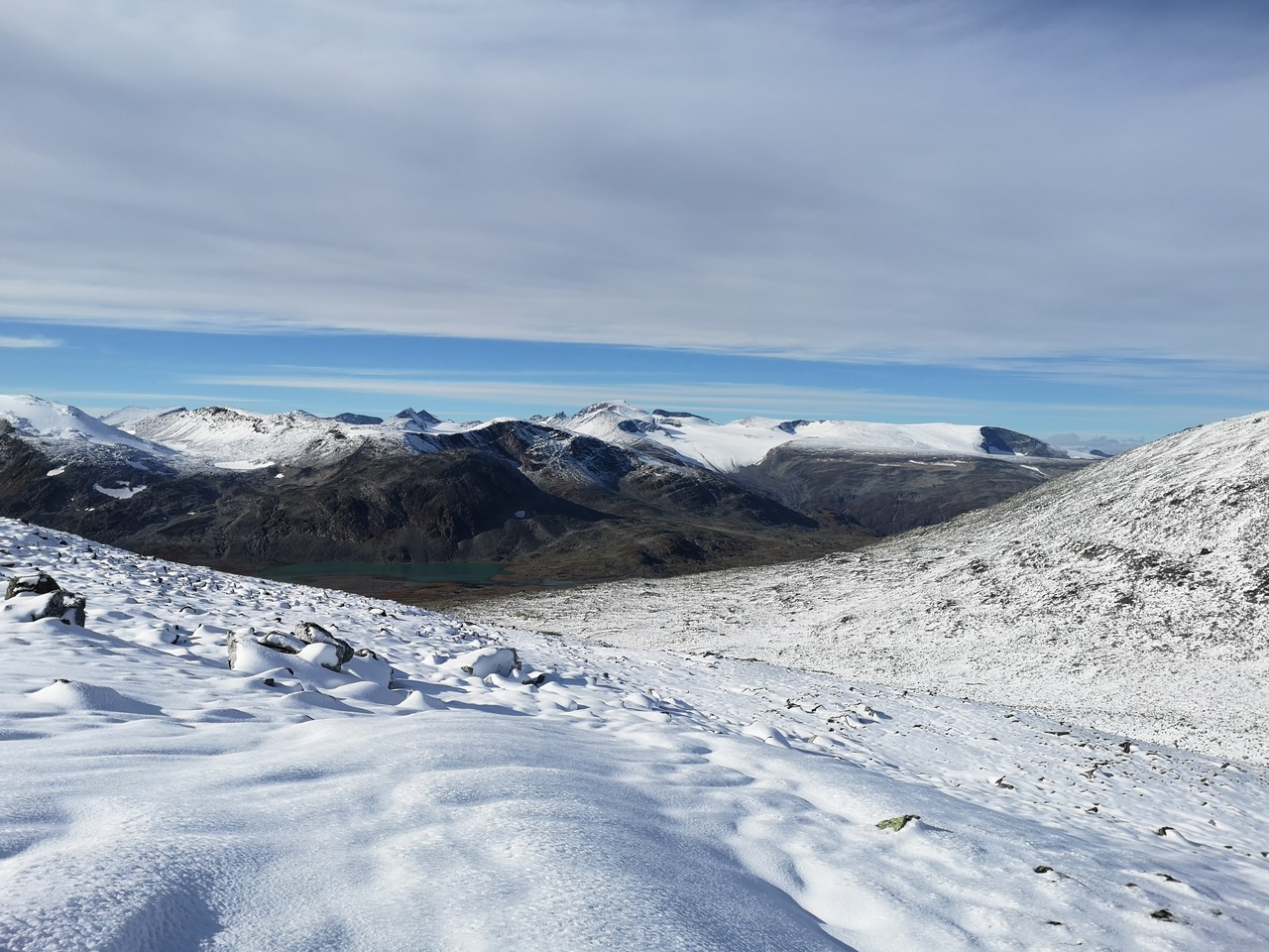 widok na Galdhoppigen