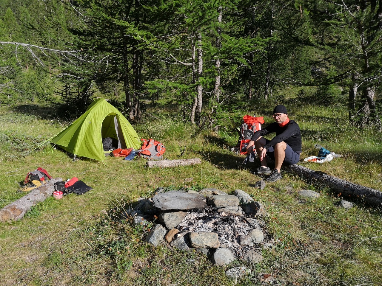 biwak już po akcji górskiej
