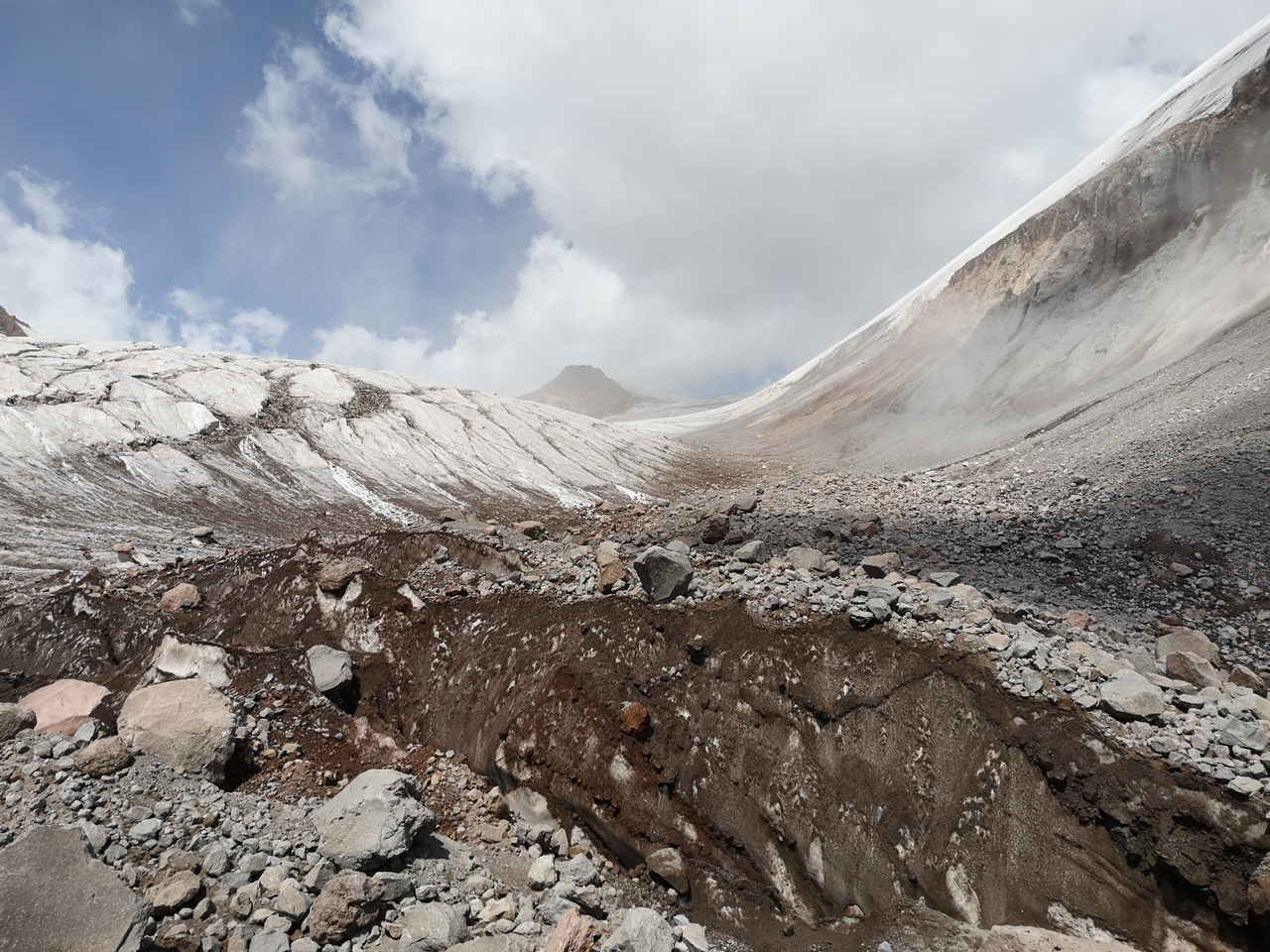 piaszczyste szczeliny w trudnym terenie