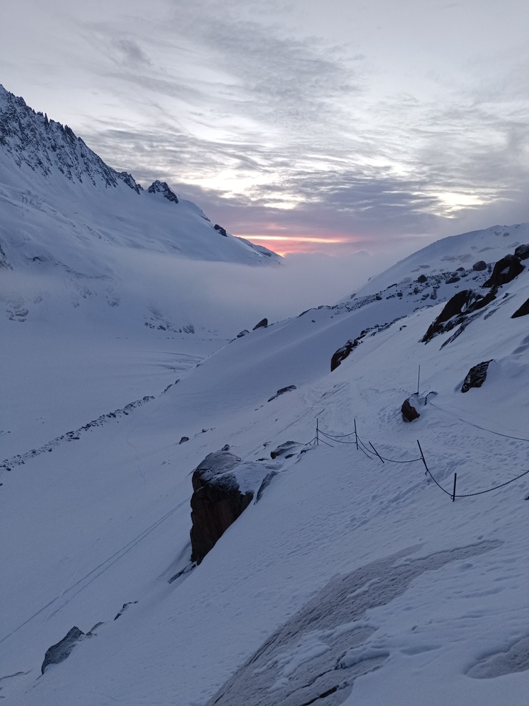 podejście do schroniska Argentiere