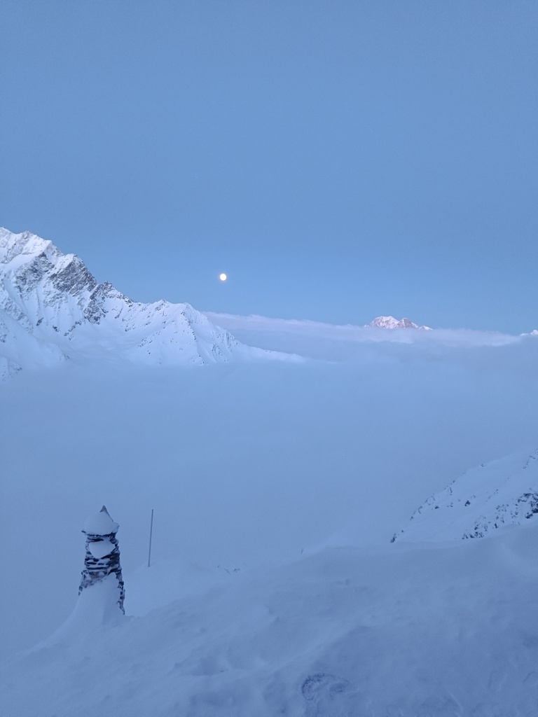 Mont Blanc o poranku